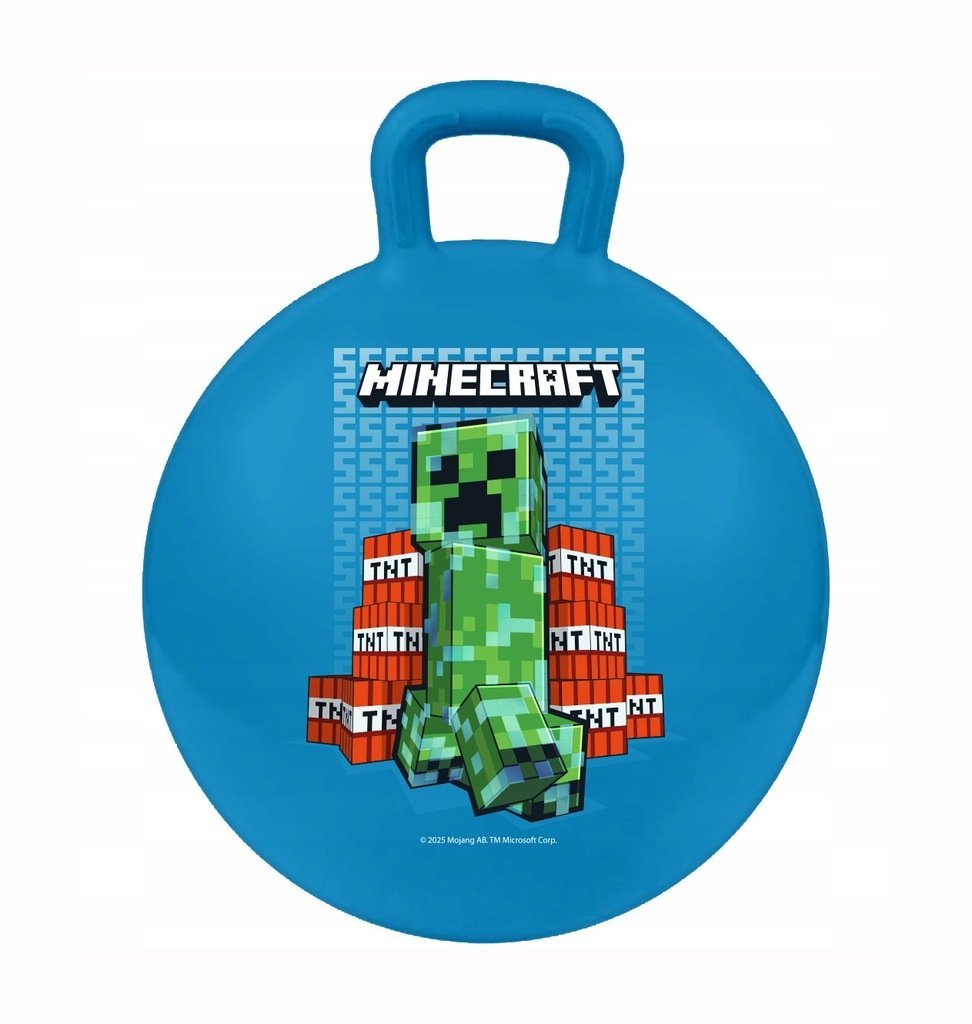 Piłka Do Skakania MINECRAFT SKOCZEK GUMOWY PIŁKA Z USZAMI