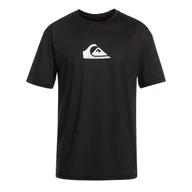 Koszulki męskie - Męska Koszulka UV QUIKSILVER SOLIDSTREAK SFSH EQYWR03386-KVJ0 – Czarny - miniaturka - grafika 1
