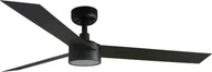 Wentylatory sufitowe - Energooszczędny wentylator sufitowy z oświetleniem LED i pilotem Cruiser L Black 132 cm - miniaturka - grafika 1