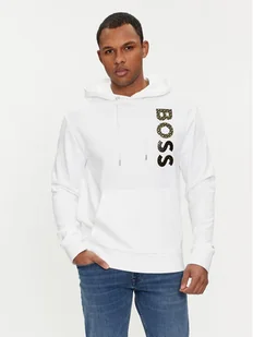Boss Bluza 50481746 Biały Regular Fit - Bluzy męskie - miniaturka - grafika 1