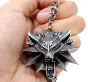 Naszyjnik Wilk Wiedźmin medalion Witcher stal wolf - Łańcuchy męskie - miniaturka - grafika 1