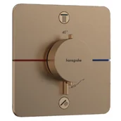 Baterie podtynkowe - HANSGROHE 15586140 ShowerSelect Comfort Q Bateria termostatyczna, podtynkowa do 2 odbiorników ze zintegrowanym systemem zabezpieczającym zgodnie z EN 1717 Brąz Szczotkowany - miniaturka - grafika 1