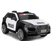 Pojazdy elektryczne dla dzieci - Audi Q5 Policja , Miękkie Koła, Miękkie Siedzenie, - miniaturka - grafika 1
