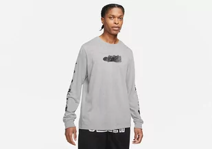 Nike Air Jordan Jumpman Long Sleeve Crew Carbon Heather - Koszulki męskie - miniaturka - grafika 1