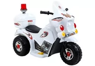 Pojazdy elektryczne dla dzieci - Import LEANToys Motor na akumulator LL999 Biały - miniaturka - grafika 1