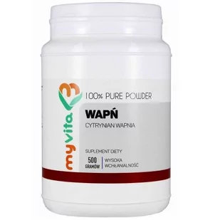 MyVita PRONESS Wapń Cytrynian wapnia 100% czysty proszek bez dodatków 500g - Witaminy i minerały - miniaturka - grafika 2