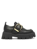 Półbuty damskie - Badura Loafersy CECILE-24SS300 Czarny - miniaturka - grafika 1