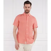 Koszule męskie - Tommy Hilfiger Lniana koszula PIGMENT DYED LINEN RF SHIRT S/S | Regular Fit - miniaturka - grafika 1