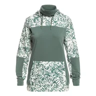 Bluzy sportowe damskie - Damska Bluza ROXY WINTER VALLEY ERJFT04716-BPG1 – Zielony - miniaturka - grafika 1