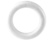 Prace ręczne dla dzieci - [60810] Oponka styropianowa 12cm biała - miniaturka - grafika 1