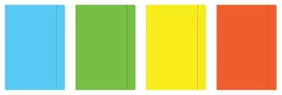 Interdruk Teczka z gumką A5 fluo mix kolorów - Teczki i skoroszyty - miniaturka - grafika 2