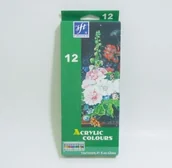 Zabawki kreatywne - Titanum Farby akrylowe 12 kolorów - miniaturka - grafika 1
