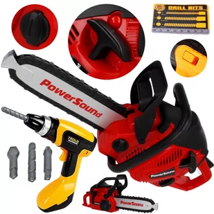 Narzędzia Dla Dzieci Piła Motorowa Wkrętarka 2W1 Y179Z - Zabawy w naśladowanie dorosłych - miniaturka - grafika 1