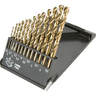 Graphite Wiertła Do metalu HSS-TiN 1.5-6.5mm komplet 13sztuk 57H198 - Wiertła - miniaturka - grafika 1