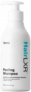 Hermz Hair LXR Szampon peelingujący, poprawiający mikrokrążenie skóry głowy 300ml - Peelingi do skóry głowy - miniaturka - grafika 1