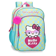 Plecaki - Hello Kitty Pretty Glasses Plecak, Zielony, 30x40x13 cms, Elastyczny plecak - miniaturka - grafika 1