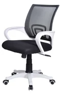 Fotele - Fotel obrotowy do biurka VENTO BLACK MILK MESH - miniaturka - grafika 1
