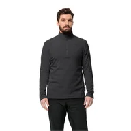 Bluzy męskie - Męska bluza polarowa Jack Wolfskin TAUNUS HZ M Phantom - M - miniaturka - grafika 1