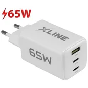 Ładowarki do telefonów - Ładowarka sieciowa XLINE WCG653W 65W GAN Biały - miniaturka - grafika 1