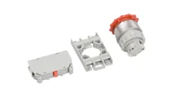 Inne akcesoria elektryczne - Spamel Przycisk sterowniczy 22mm czerwony bez samopowrotu 1R SP22-B-01 SP22-B-01\. - miniaturka - grafika 1