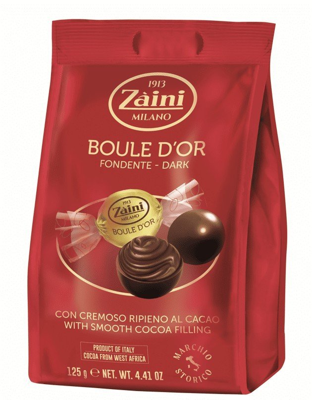 BOULE D’OR FONDENTE ZAINI CZEKOLADOWE NADZIEWANE PRALINY-KULKI 125G NA PREZENT