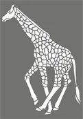 Prace ręczne dla dzieci - Szablon do malowania A4, Żyrafa - miniaturka - grafika 1