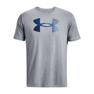 Koszulki sportowe damskie - Koszulka fitness męska Under Armour Big Logo Fill steel - miniaturka - grafika 1