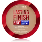 Podkłady do twarzy - Rimmel London Lasting Finish 25H Compact Powder Foundation SPF20 podkład 7 g dla kobiet 010 Latte - miniaturka - grafika 1