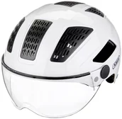 Kaski rowerowe - Abus Hyban 2.0 Ace Kask, polar white M 52-58cm 2020 Kaski miejskie i trekkingowe 86997 - miniaturka - grafika 1