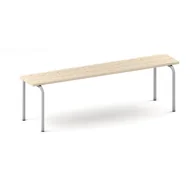 Wyposażenie sportowe i gimnastyczne - B2B Partner Ławka szatniowa drewniana, konstrukcja szara, 1000 mm 179026 - miniaturka - grafika 1