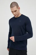 Bielizna sportowa męska - Helly Hansen longsleeve funkcyjny Solen kolor granatowy - miniaturka - grafika 1