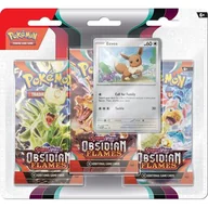 Pozostałe książki - Pokemon TCG: Obsidian Flames 3-pack Blister 1szt. mix - miniaturka - grafika 1