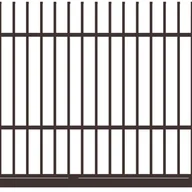 Ogrodzenia - Polbram Brama przesuwna bez przeciwwagi Majorka 4x1,5 m prawa brązowa automat - miniaturka - grafika 1