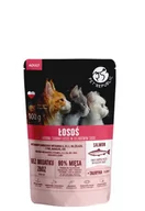 Mokra karma dla kotów - PetRepublic drobno siekane kawałki w delikatnym sosie łosoś 100g dla kota - miniaturka - grafika 1