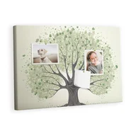 Tablice i flipcharty - Kolorowy Organizer - Tablica Korkowa z Pinezkami - Duże drzewo natura 60x40 cm - miniaturka - grafika 1