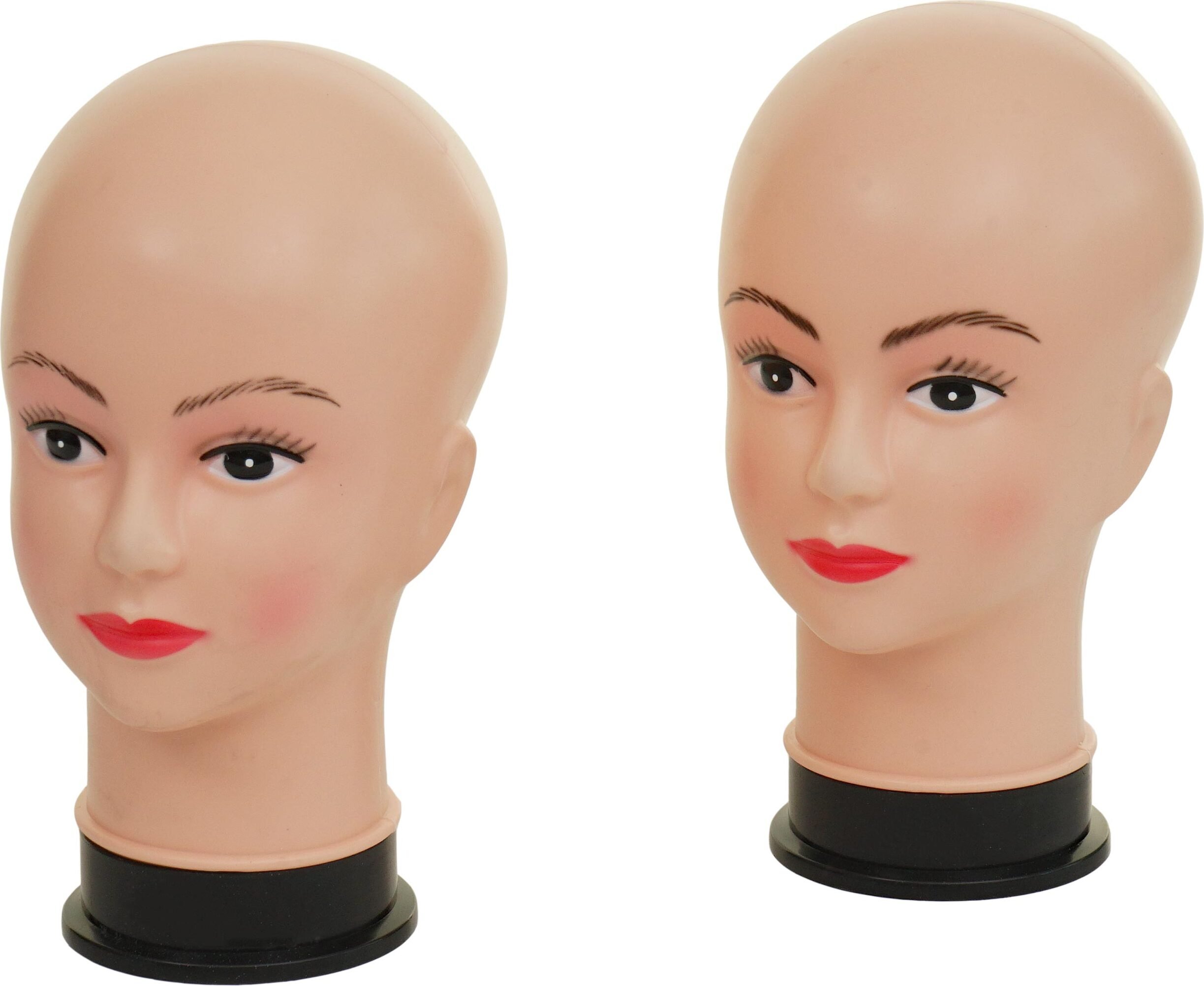 2x Głowa manekina HWC-G81, peruka manekin kobieta manekin manekin okno manekin, 30cm