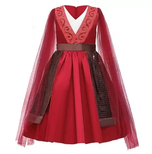 Strój Przebranie Sukienka Mulan 110/116 - Stroje karnawałowe - miniaturka - grafika 1