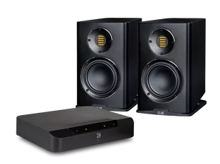 Bluesound POWERNODE EDGE (czarny) + Carina BS243.4 (czarny) - Zestawy stereo - miniaturka - grafika 1