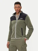 Bluzy męskie - Napapijri Polar T-Dergana NP0A88V1 Zielony Regular Fit - miniaturka - grafika 1