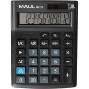 Kalkulatory - Kalkulator biurkowy COMPACT MC12 12-pozycyjny czarny 72658/90 ML MAUL - miniaturka - grafika 1