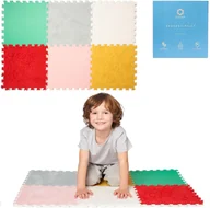 Maty piankowe - Mata sensoryczna Puzzle Montessori RÓŻNE TEKSTURY 30x30 cm - 6 sztuk - miniaturka - grafika 1