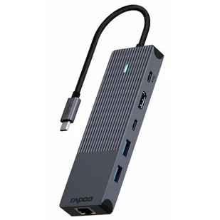 Rapoo, Multiport Ucm-2002 6-W-1 Usb-C - Stacje dokujące i replikatory portów - miniaturka - grafika 1