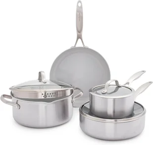 Komplet garnków ceramicznych GreenPan Venice Pro Tri-Ply 7 ELEMENTÓW - Zestawy garnków i patelni - miniaturka - grafika 1