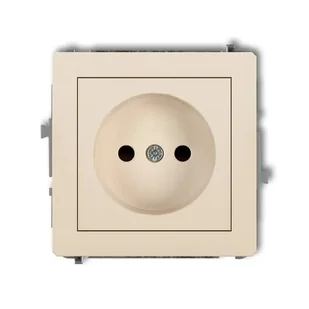 Karlik DECO 1DGP-1 beż Mech gn pojedynczego b/u 2P - Wyłączniki światła i elektryczne - miniaturka - grafika 1