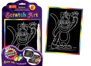 Ranok Creative Scratch art małpa - Zabawki kreatywne - miniaturka - grafika 1