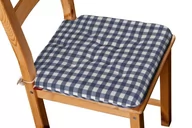 Meble modułowe i akcesoria - Dekoria Siedzisko Olek na krzesło granatowo biała kratka 1,5x1,5cm) 42 × 41 × 3,5 cm Quadro 225-136-01 - miniaturka - grafika 1