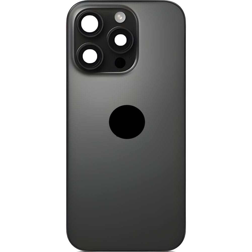 Tylna szyba z ramką, klapka baterii, panel tylny plecki do iPhone 16 Pro Max, czarna