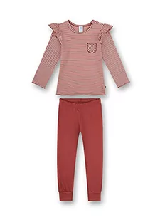 Sanetta Dziewczęce długie czerwone piżamy niemowlęce i małe dzieci (2 sztuki), Redwood, 140 cm - Śpiochy dla niemowląt - miniaturka - grafika 1