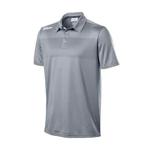 Wilson Męska koszulka polo Tour szara - Koszulki męskie - miniaturka - grafika 1