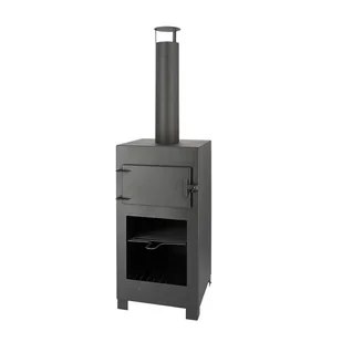 Esschert Design Kominek tarasowy z piecem do pizzy - Ogrzewacze tarasowe - miniaturka - grafika 1